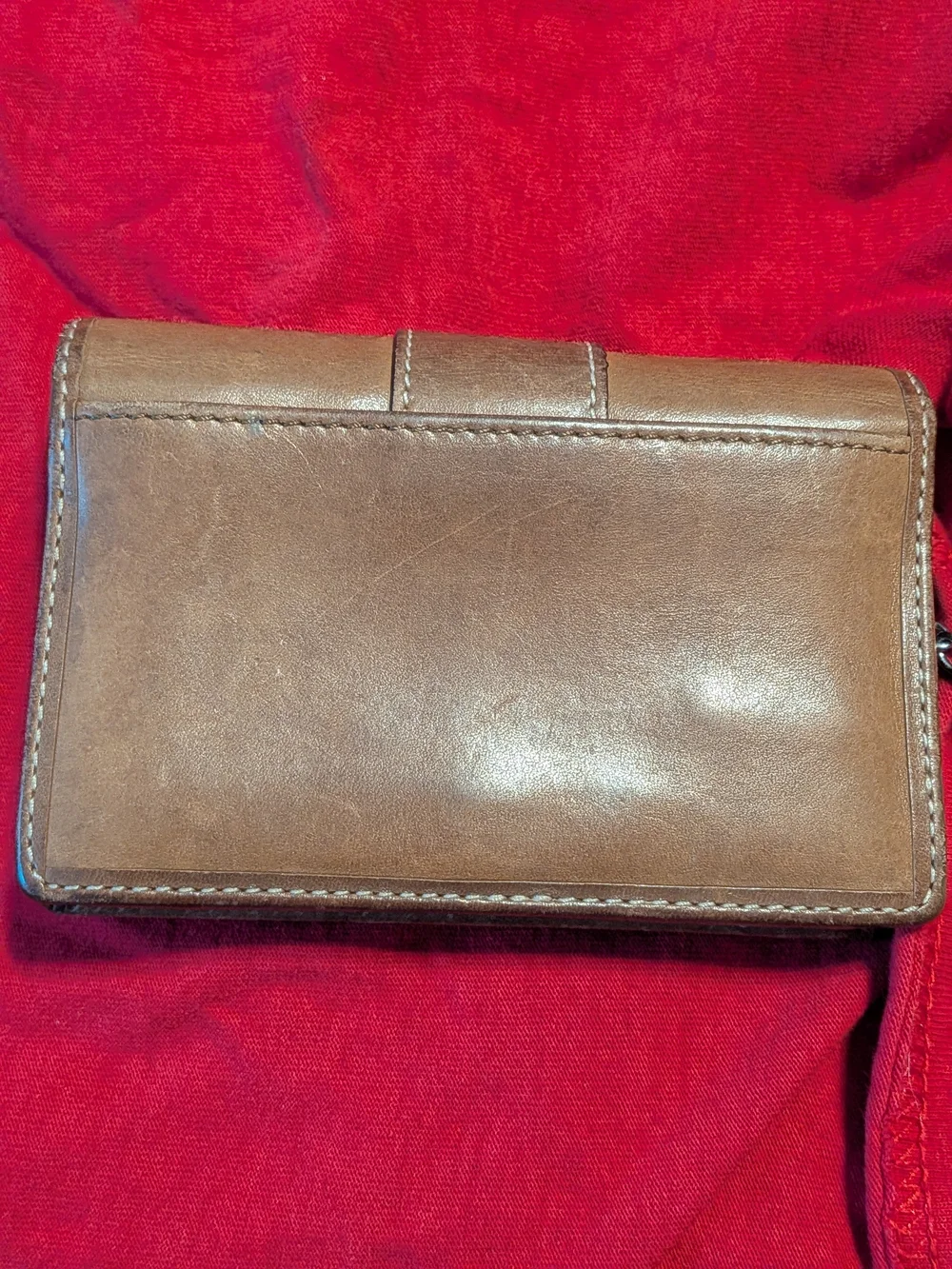 Coach Vintage Leatherware Embossed Leather Flap Clutch Wallet